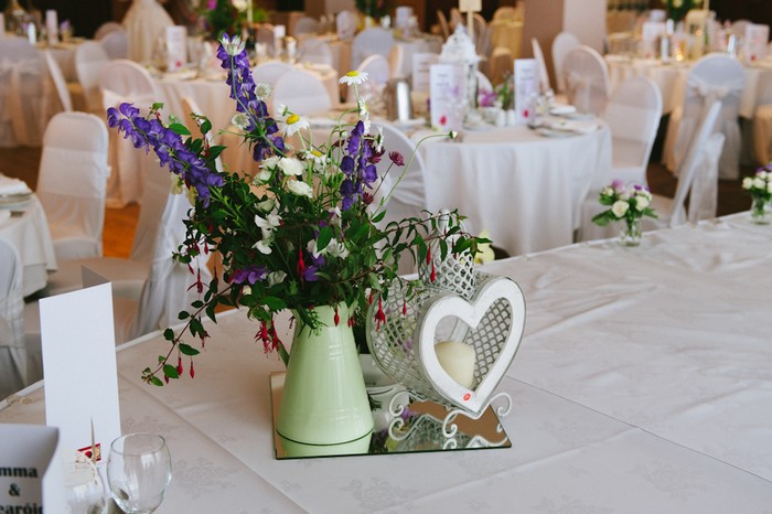 rustic wedding table setting